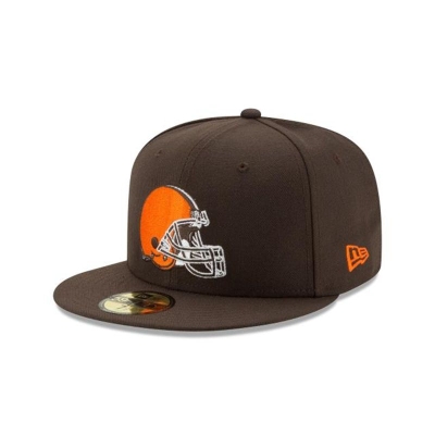 Cleveland Browns Gorra | New Era NFL 59fifty Fitted Cap Mexico - Marrom